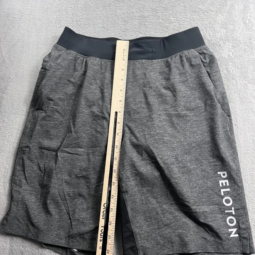 Lululemon x Peloton Mens Surge Short 7 Lined Heathered Black Small